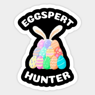 Eggspert Hunter Easter Egg Pile Sticker